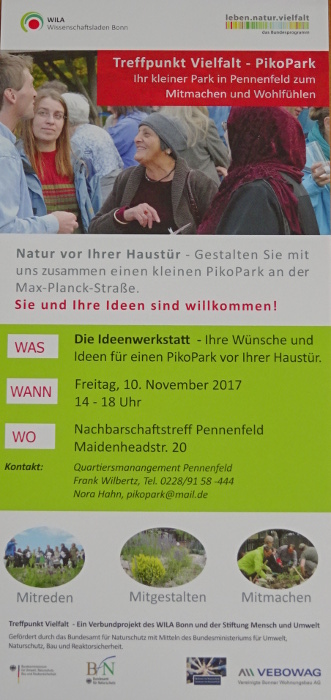 Gestaltungsworkshop: Treffpunkt Vielfalt - PikoPark Pennenfeld