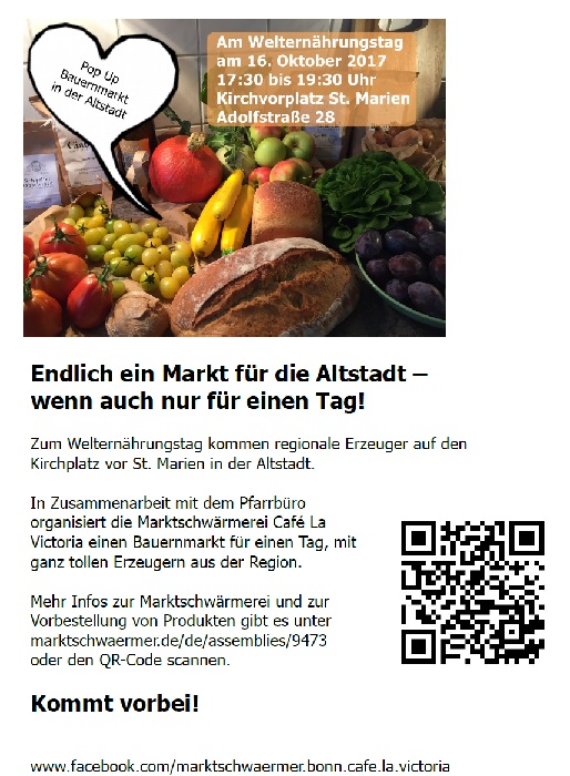 Altstadt-Bauernmarkt Open Air und nur für einen Tag