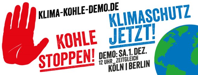 Kohle stoppen! Klimaschutz jetzt!