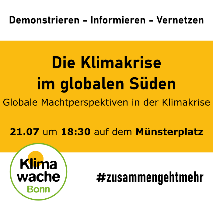 Juli Klimawache: Die Klimakrise im globalen Süden