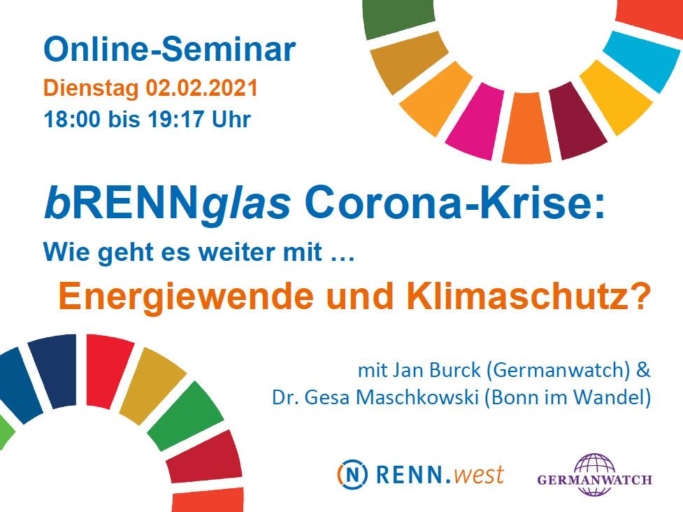 Bonn4Future bei bRENNglas Coronakrise- Energiewende und Klimaschutz - wie geht es weiter