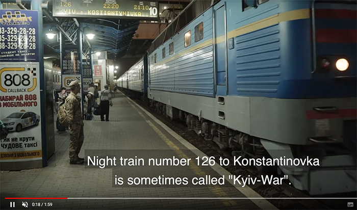 Inside Ukraine – ein Filmprogramm zum Sammeln von Spenden für die Ukraine | Teil 3 | TRAIN KYIV-WAR von Korniy Grytsiuk
