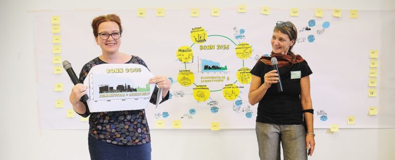 Katja Dörner und Gesa Maschkowski auf der Bühne